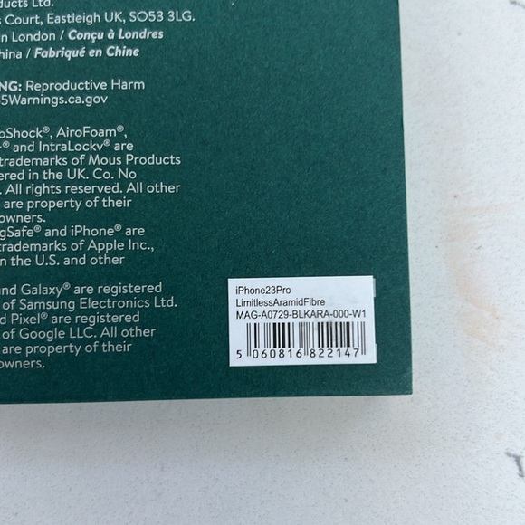 Limitless 5.0 MagSafe Compatible Aramid Fire Black Phone Case for iPhone 15 Pro - Picture 9 of 10